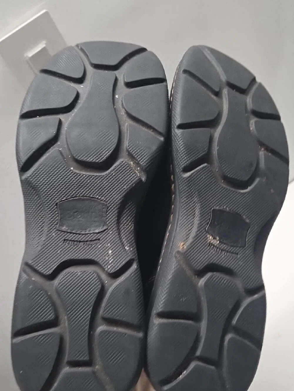 Born Mens Black Leather Lace-Up Derbys Size 12